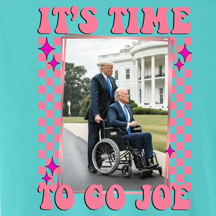 Its Time To Go Joe Wheelchair Funny Trump 2024 Retro ChromaSoft Performance T-Shirt