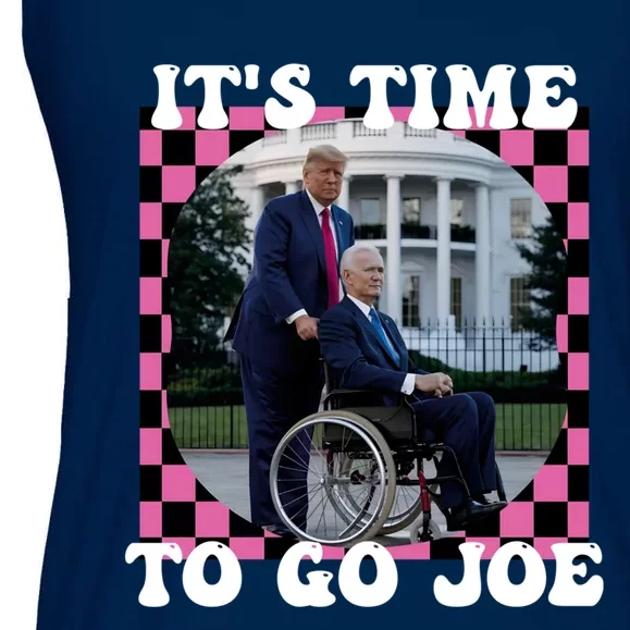 ItS Time To Go Joe Funny Trump 2024 Ladies Essential Flowy Tank