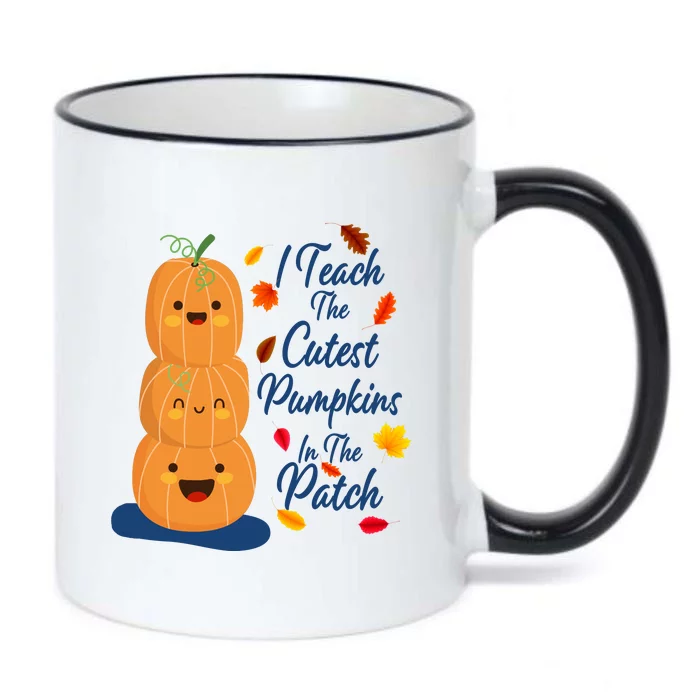 I Teach The Cutest Pumpkins In The Patch Black Color Changing Mug