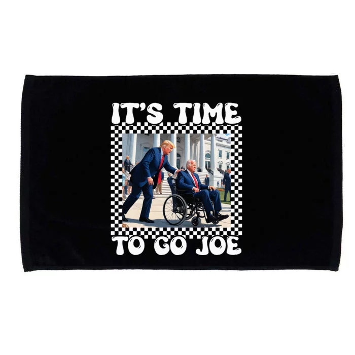 Its Time To Go Joe Funny Election 2024 Vote Trump Microfiber Hand Towel