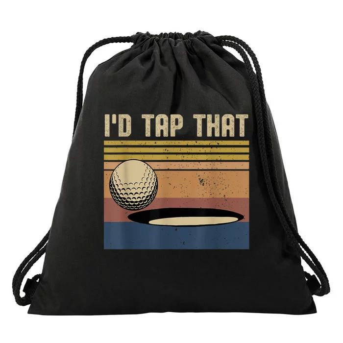 I’d Tap That Funny Golf Drawstring Bag