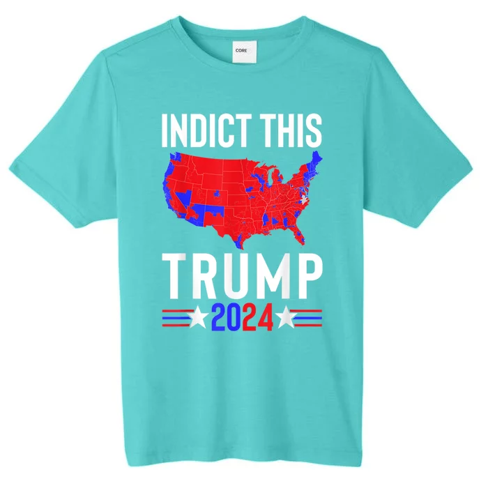 Indict This Trump 2024 Us Flag Meme Political Election Retro Cute Gift ChromaSoft Performance T-Shirt