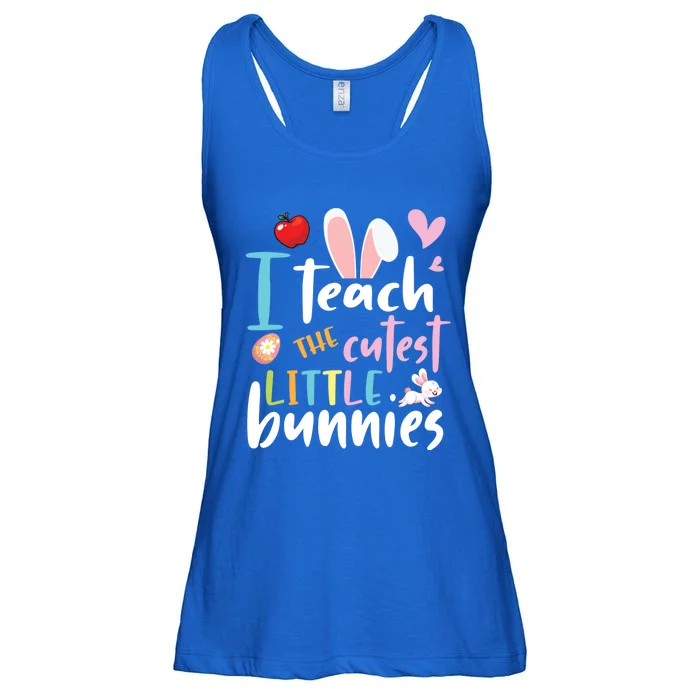 I Teach The Cutest Little Bunnies Student Easter Day Teacher Meaningful Gift Ladies Essential Flowy Tank