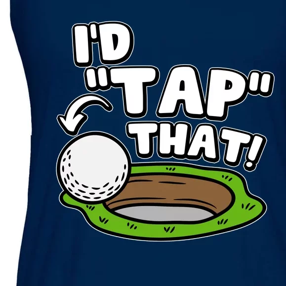 Id Tap That Funny Golf Lover Ladies Essential Flowy Tank