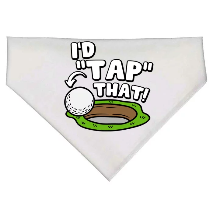 Id Tap That Funny Golf Lover USA-Made Doggie Bandana