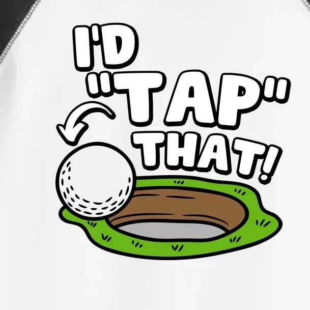 Id Tap That Funny Golf Lover Toddler Fine Jersey T-Shirt