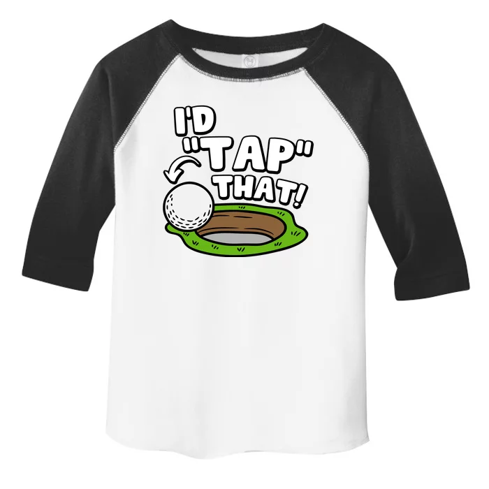 Id Tap That Funny Golf Lover Toddler Fine Jersey T-Shirt