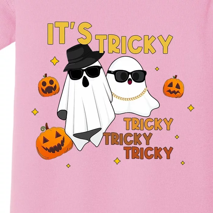 ItS Tricky Tricky Tricky Funny Ghost Boo Halloween Baby Bodysuit