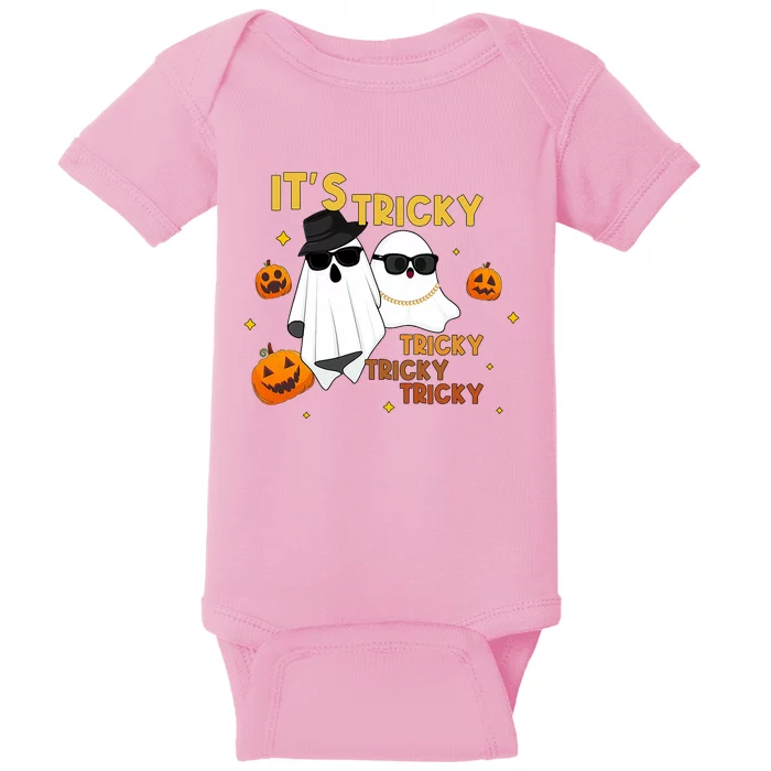 ItS Tricky Tricky Tricky Funny Ghost Boo Halloween Baby Bodysuit