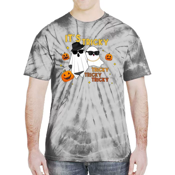 ItS Tricky Tricky Tricky Funny Ghost Boo Halloween Tie-Dye T-Shirt