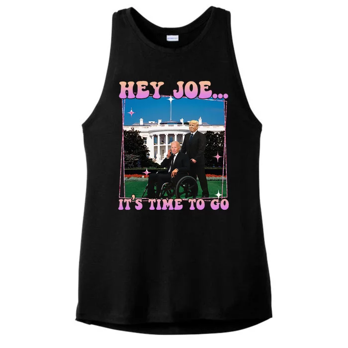 ItS Time To Go Joe Funny Trump 2024 Ladies Tri-Blend Wicking Tank