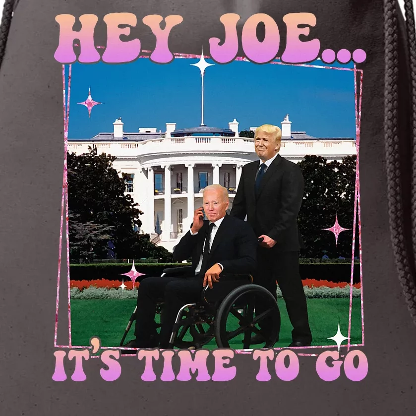 ItS Time To Go Joe Funny Trump 2024 Drawstring Bag