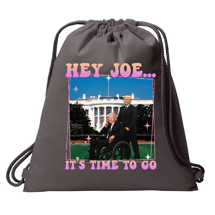 ItS Time To Go Joe Funny Trump 2024 Drawstring Bag