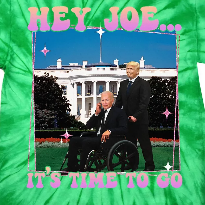 ItS Time To Go Joe Funny Trump 2024 Tie-Dye T-Shirt