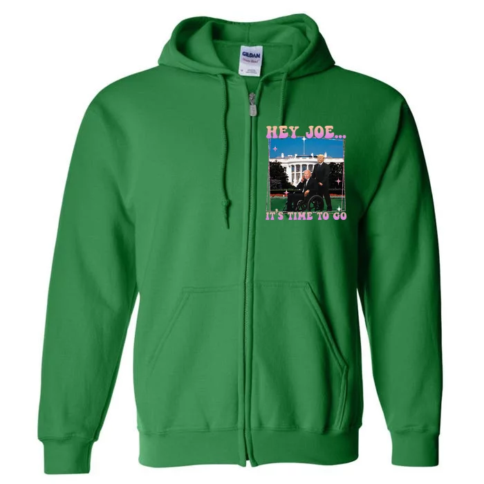 ItS Time To Go Joe Funny Trump 2024 Full Zip Hoodie