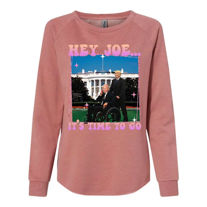 ItS Time To Go Joe Funny Trump 2024 Womens California Wash Sweatshirt