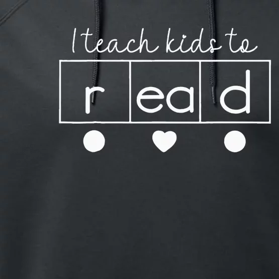 I Teach To Read Science Of Reading Performance Fleece Hoodie