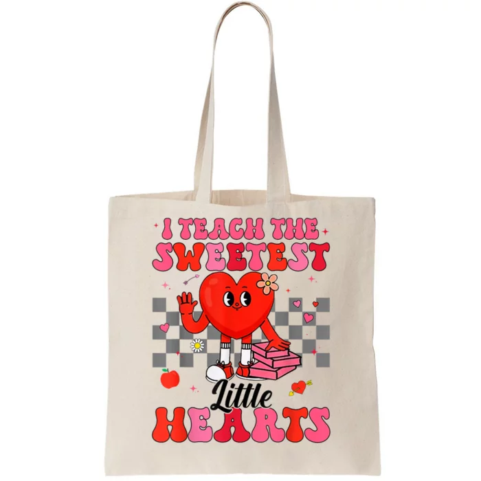 I Teach The Sweetest Little Hearts Valentines Day Teachers Tote Bag