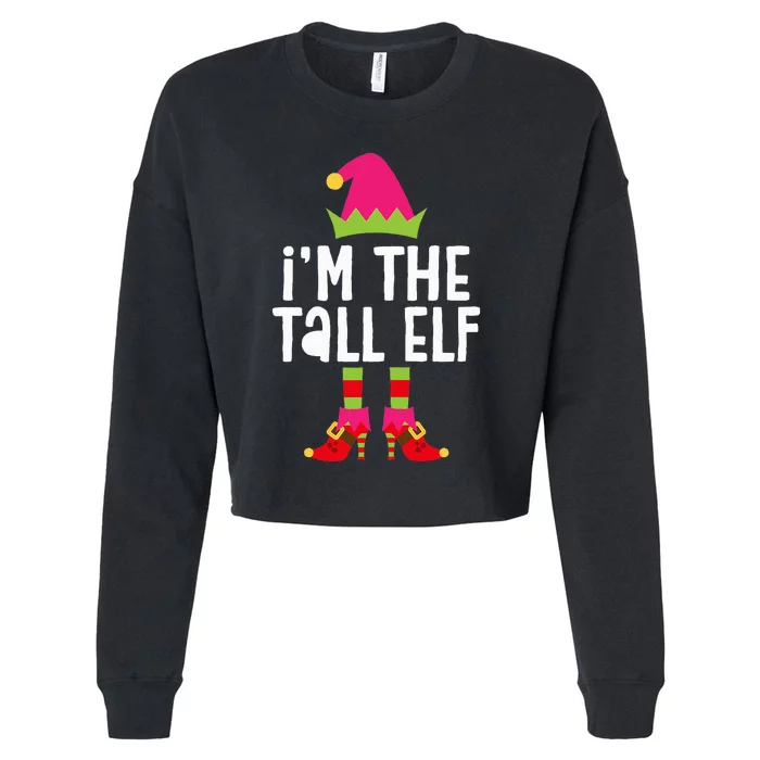 IM The Tall Elf Matching Christmas Costume Cropped Pullover Crew