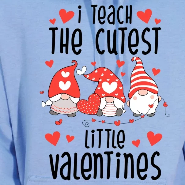 I Teach The Cutest Little Valentines Teacher Unisex Surf Hoodie