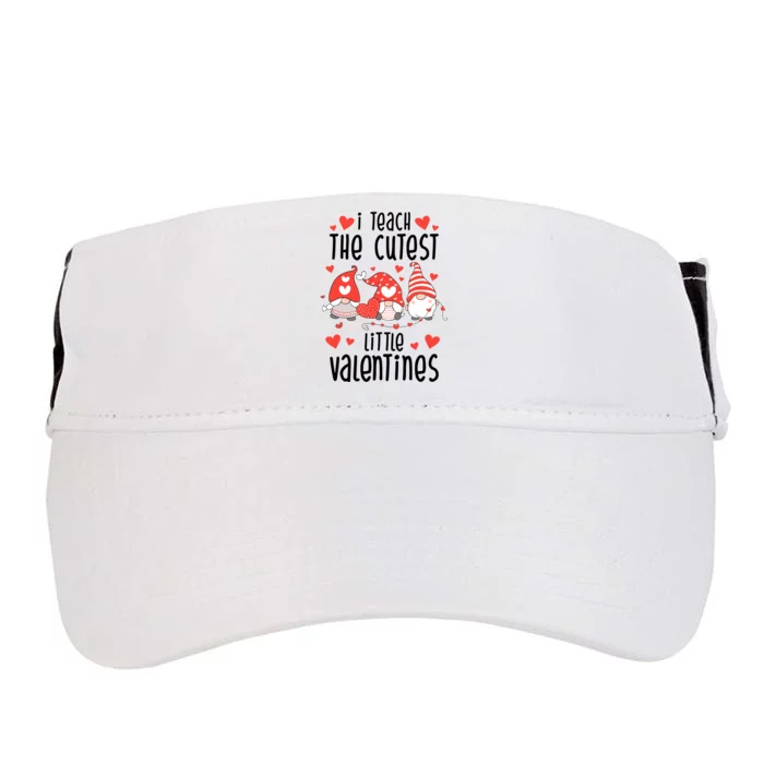 I Teach The Cutest Little Valentines Teacher Adult Drive Performance Visor