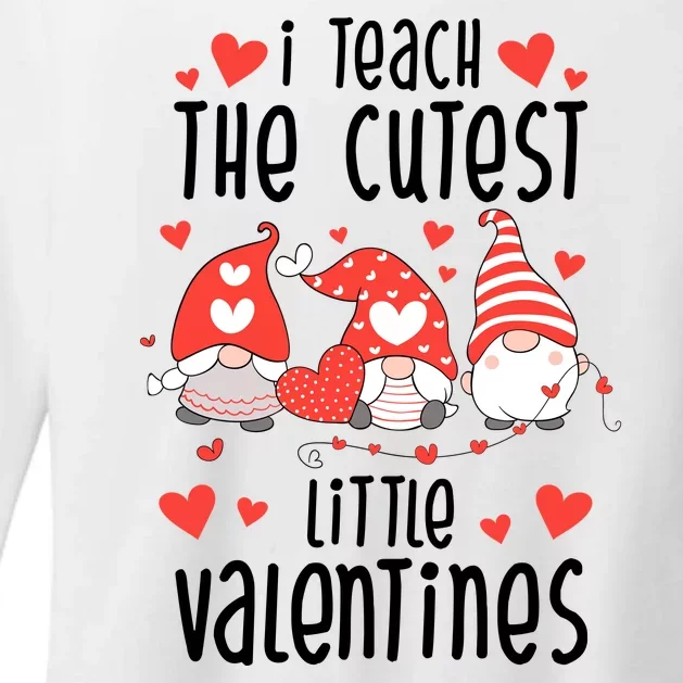 I Teach The Cutest Little Valentines Teacher Womens CVC Long Sleeve Shirt