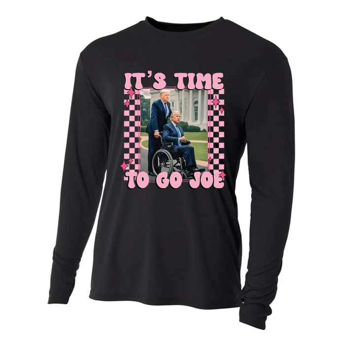 ItS Time To Go Joe Funny Trump 2024 Cooling Performance Long Sleeve Crew