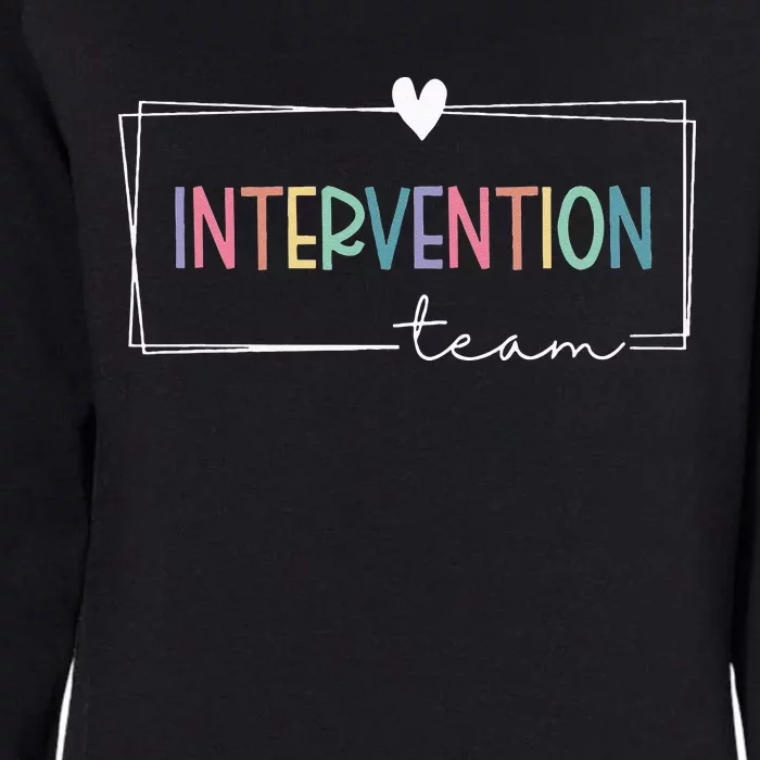 Intervention Teacher Team Early Intervention Squad Womens California Wash Sweatshirt