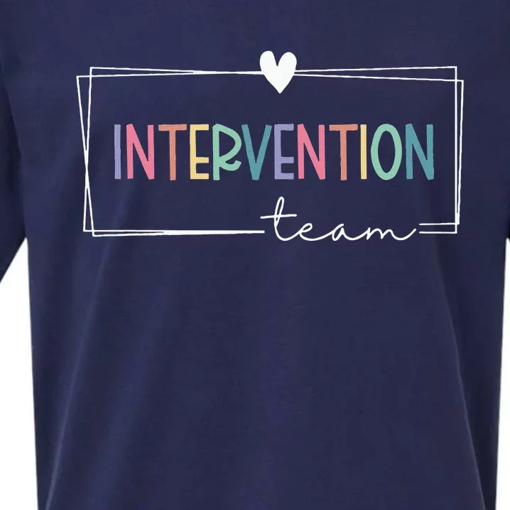 Intervention Teacher Team Early Intervention Squad Sueded Cloud Jersey T-Shirt