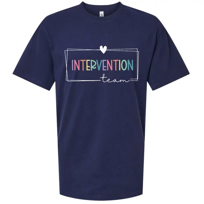 Intervention Teacher Team Early Intervention Squad Sueded Cloud Jersey T-Shirt