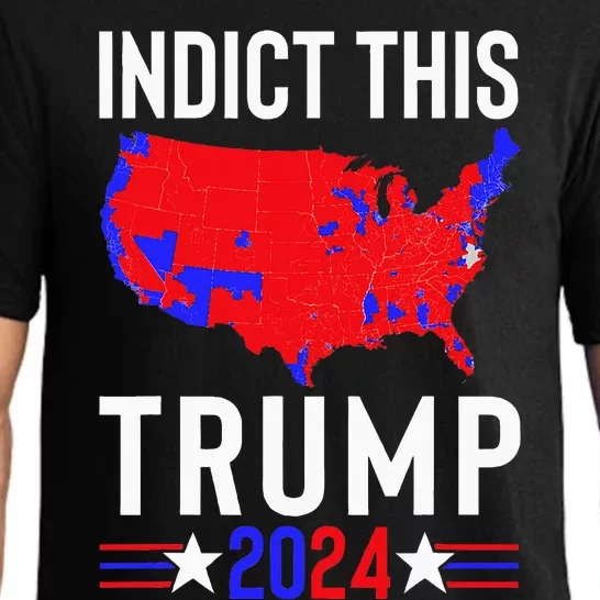 Indict This Trump 2024 Us Flag Political Election Pajama Set