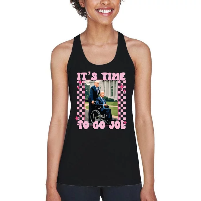 Its Time To Go Joe Funny Trump 2024 Women's Racerback Tank