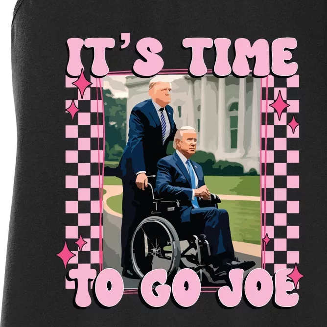 Its Time To Go Joe Funny Trump 2024 Women's Racerback Tank