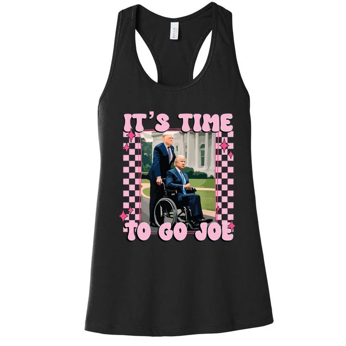 Its Time To Go Joe Funny Trump 2024 Women's Racerback Tank