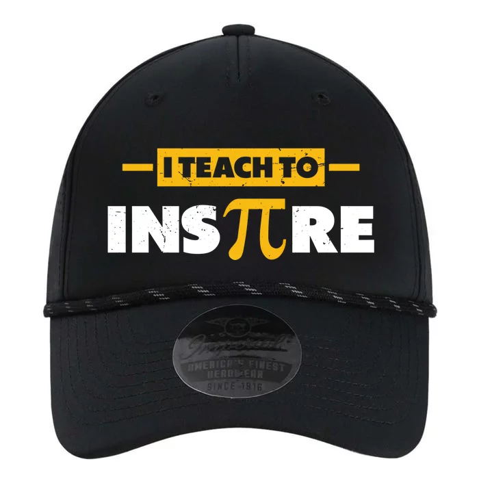 I Teach To Inspire Funny Math Teacher Mathematics Pi Day Gift Performance The Dyno Cap