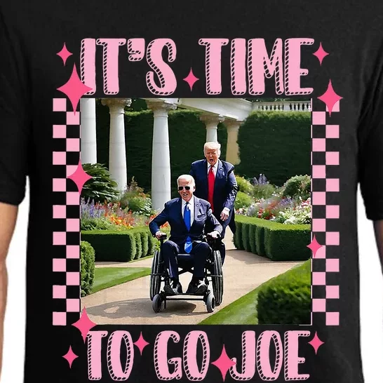 ItS Time To Go Joe Funny Trump Biden Wheelchair Pajama Set