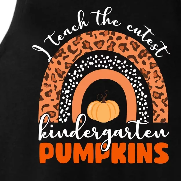 I Teach The Cutest Kindergarten Pumpkins Ladies Tri-Blend Wicking Tank