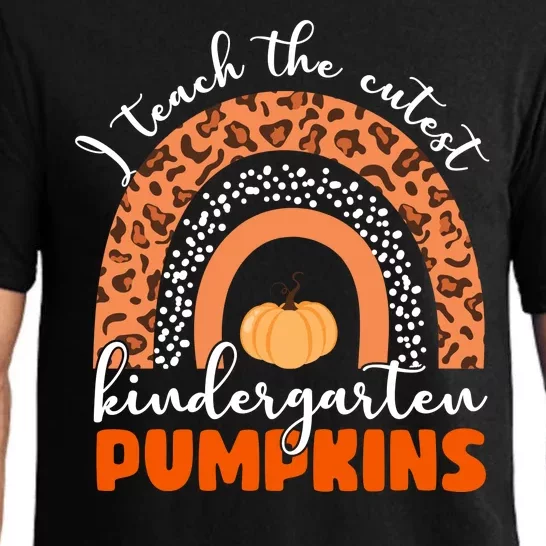 I Teach The Cutest Kindergarten Pumpkins Pajama Set