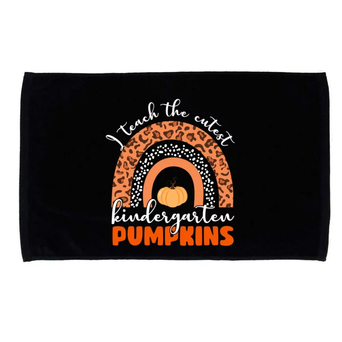 I Teach The Cutest Kindergarten Pumpkins Microfiber Hand Towel