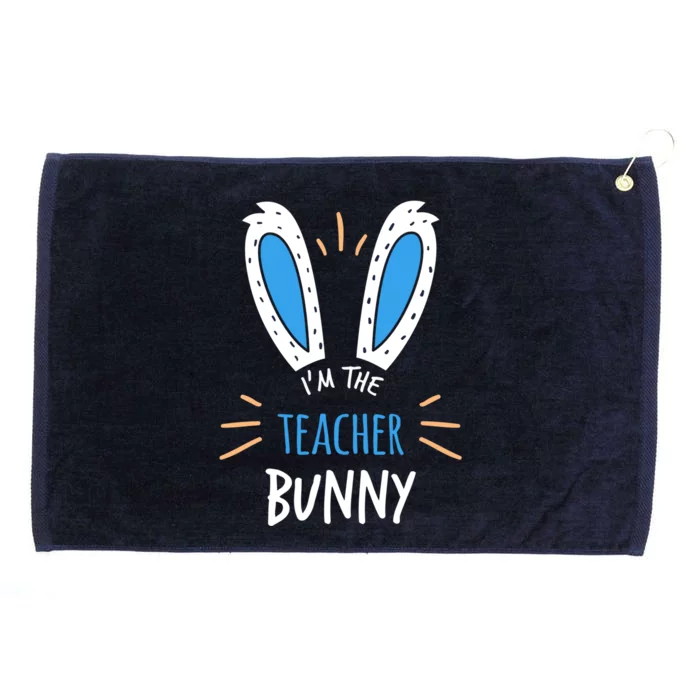 I'm The Teacher Bunny Ears Teaching Easter Sunday Funny Gift Grommeted Golf Towel