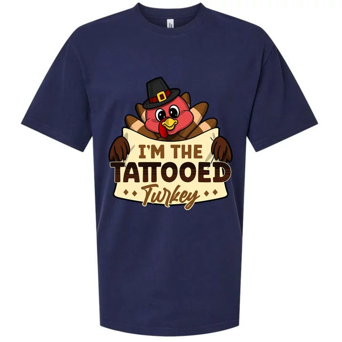 Im The Tattooed Turkey Family Matching Thanksgiving Funny Gift Sueded Cloud Jersey T-Shirt