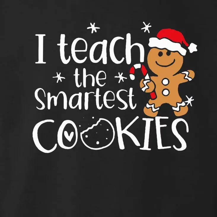 I Teach The Smartest Cookies Christmas Gingerbread Santa Hat Toddler Hoodie