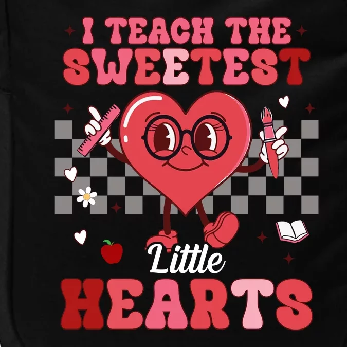 I Teach The Sweetest Little Hearts Valentines Day Teacher Impact Tech Backpack