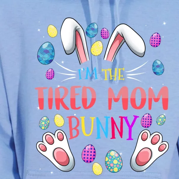 I'm The Tired Mom Bunny Matching Family Easter Party Gift Unisex Surf Hoodie