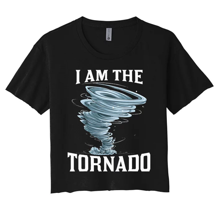 IM The Tornado Storm Twister Meteorologist Women's Crop Top Tee