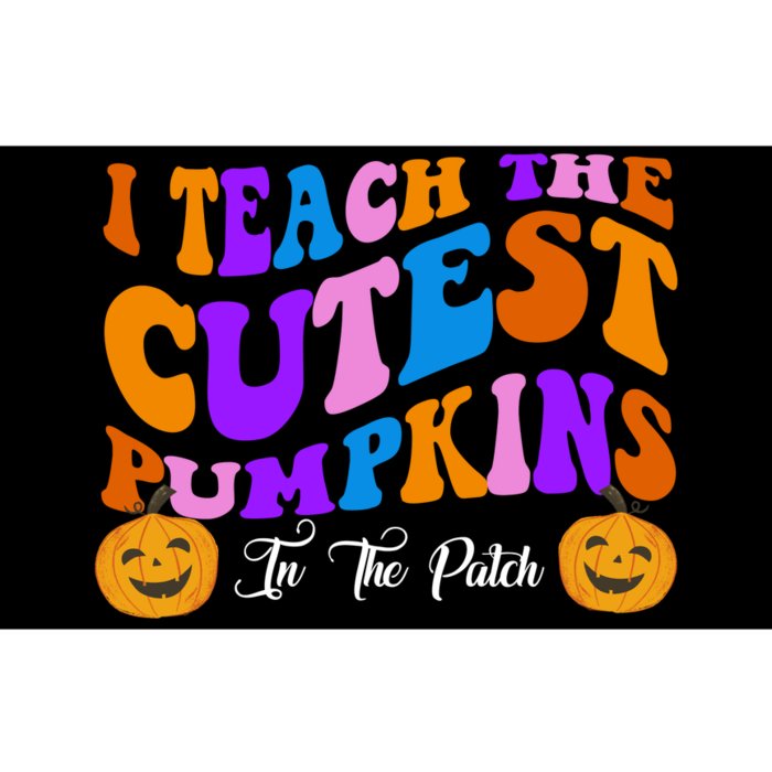 I Teach The Cutest Pumpkins In The Patch Halloween Teacher Bumper Sticker