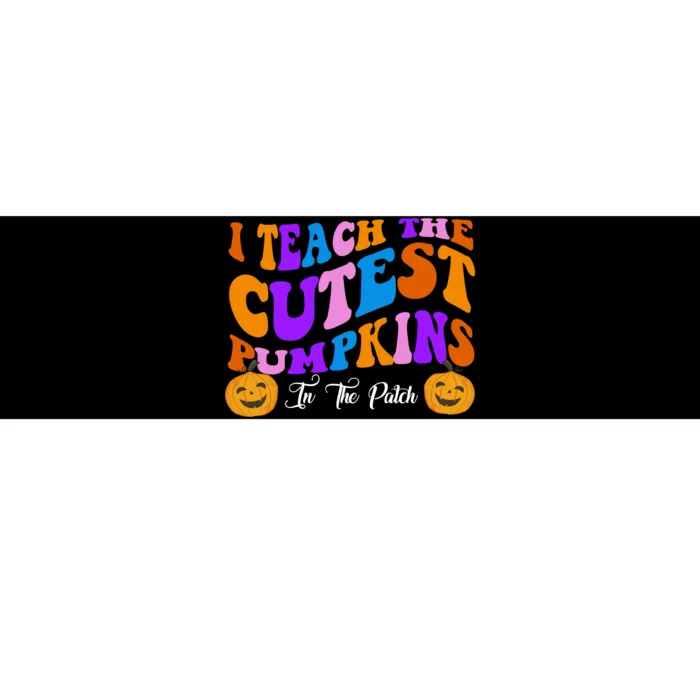 I Teach The Cutest Pumpkins In The Patch Halloween Teacher Bumper Sticker