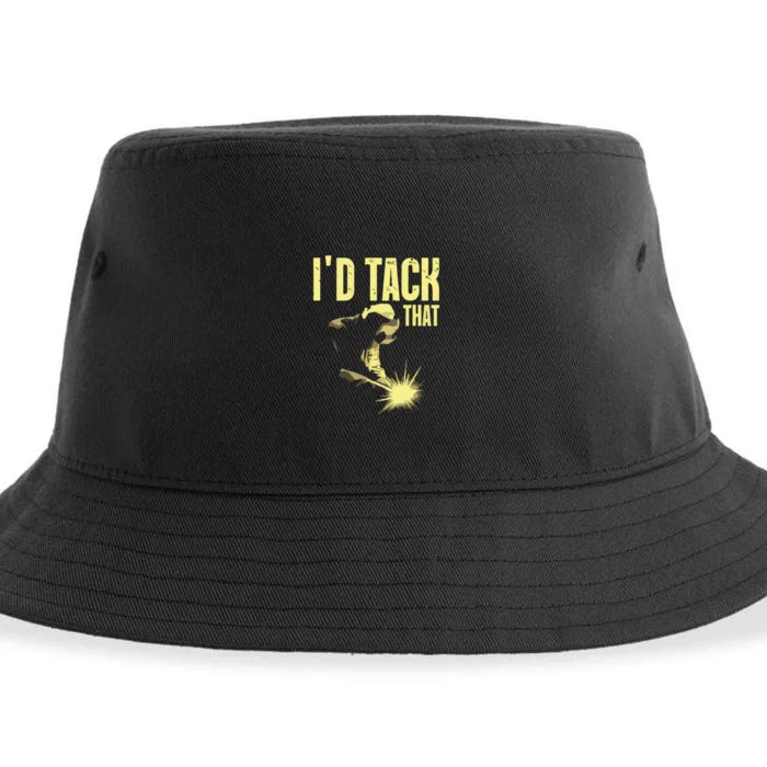 I'd Tack That Welder's Sustainable Bucket Hat