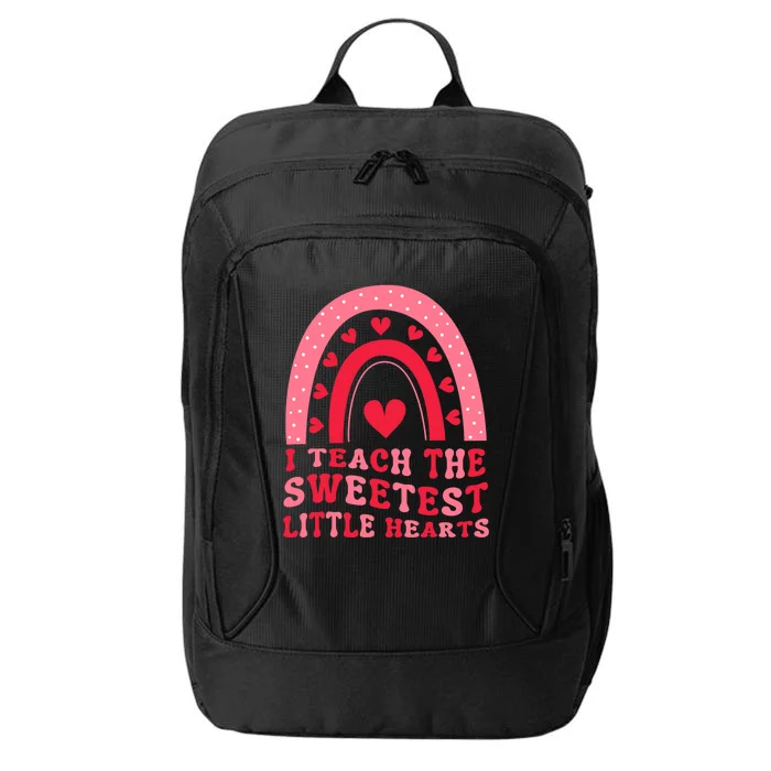 I Teach The Sweetest Hearts Groovy Valentines Day City Backpack