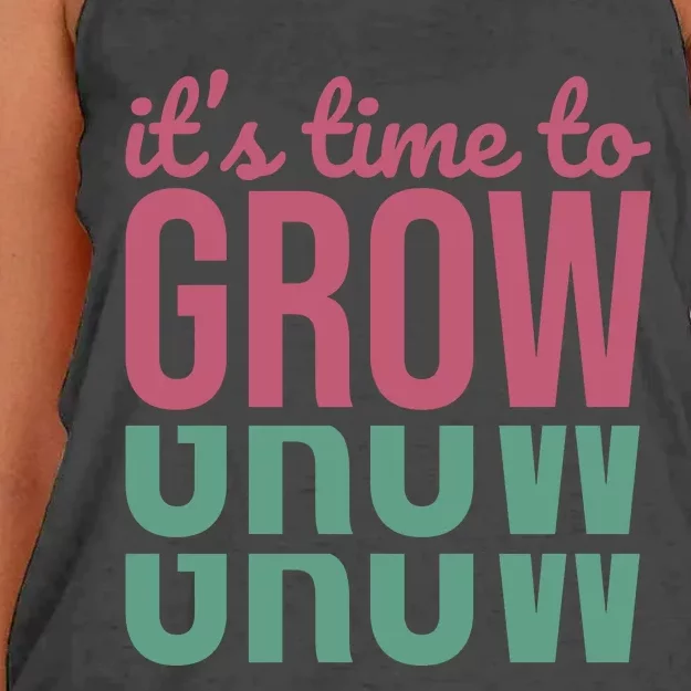 Its Time To Grow Women's Knotted Racerback Tank